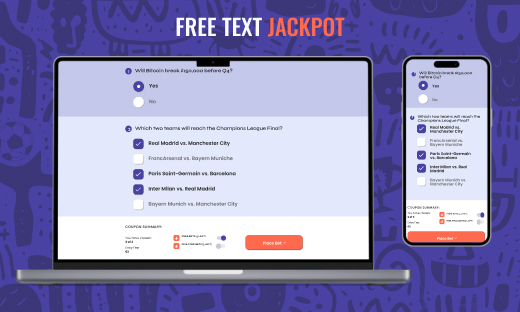 Free text jackpot